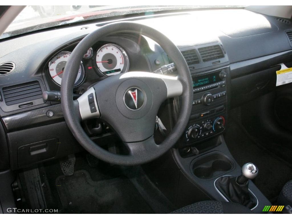Ebony Interior 2009 Pontiac G5 XFE Photo #43337557