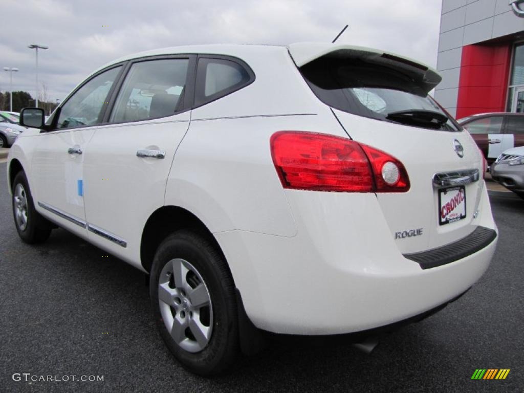 2011 Rogue S - Pearl White / Black photo #3