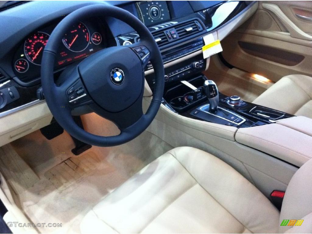 Venetian Beige Interior 2011 BMW 5 Series 535i xDrive Sedan Photo #43342323
