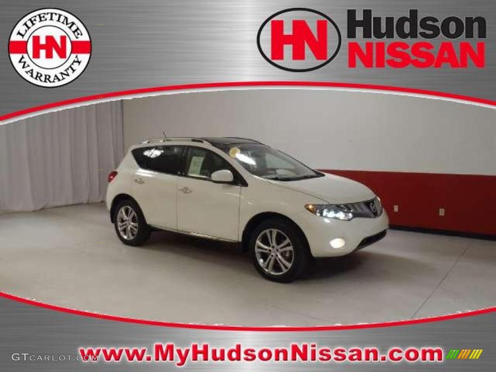 2009 Murano LE AWD - Glacier Pearl / Beige photo #1