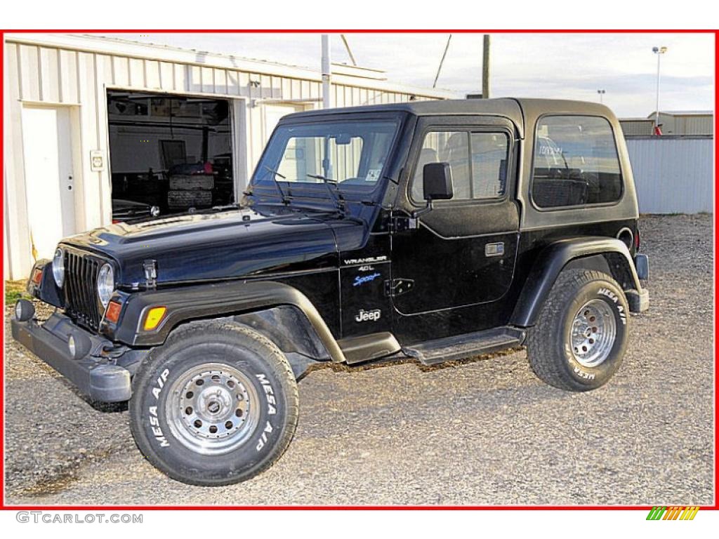 1997 Wrangler Sport 4x4 - Black / Gray photo #1