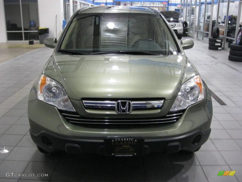 2008 CR-V EX-L 4WD - Green Tea Metallic / Ivory photo #3