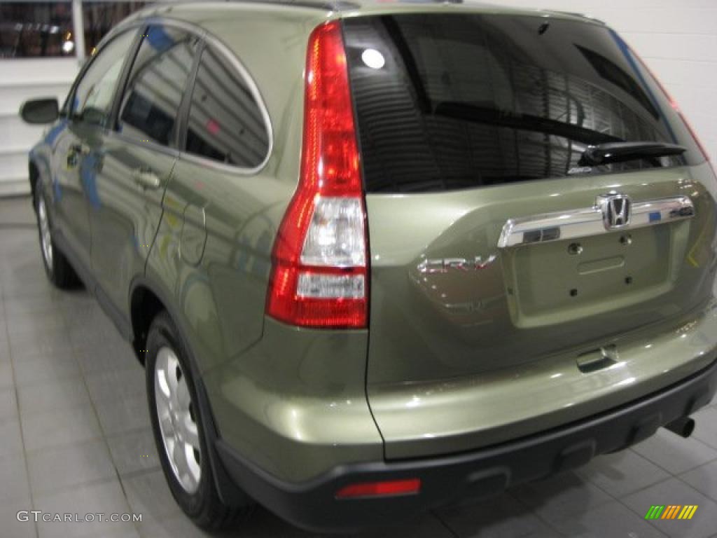 2008 CR-V EX-L 4WD - Green Tea Metallic / Ivory photo #9