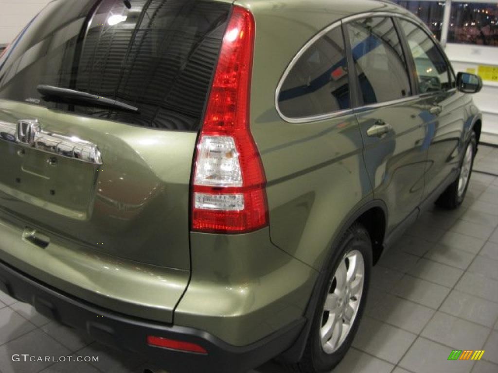 2008 CR-V EX-L 4WD - Green Tea Metallic / Ivory photo #10