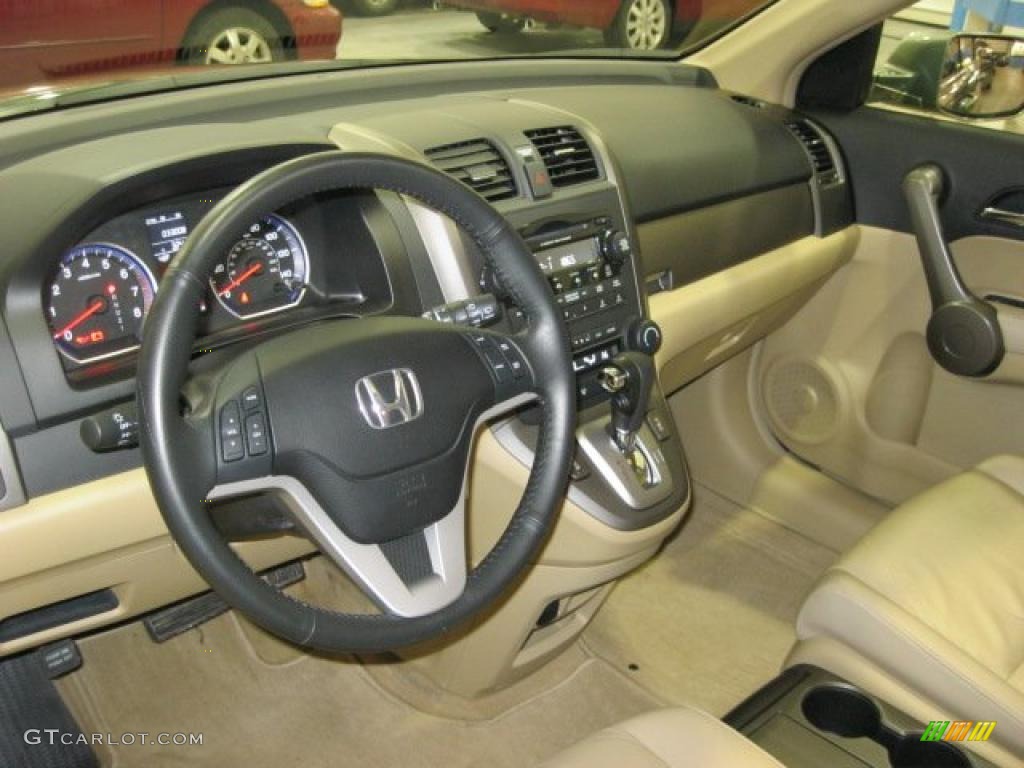 2008 CR-V EX-L 4WD - Green Tea Metallic / Ivory photo #31