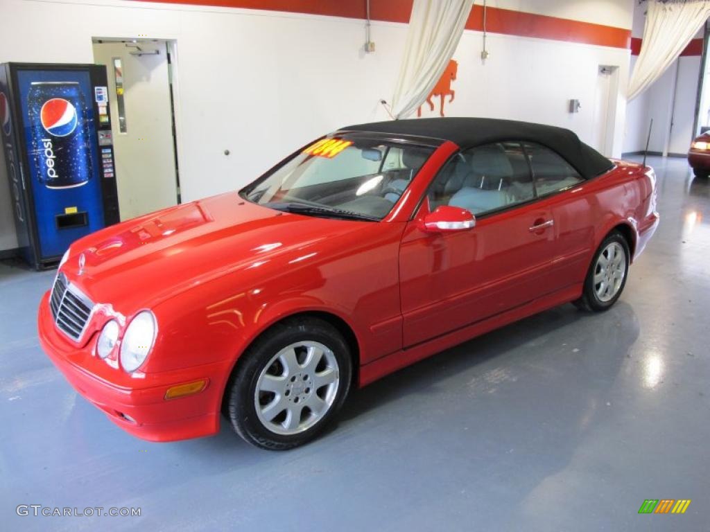 2003 CLK 320 Cabriolet - Magma Red / Ash photo #1