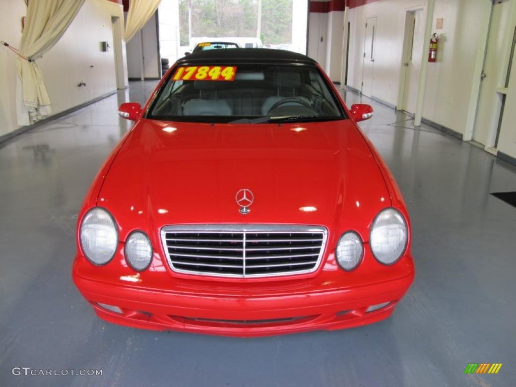 2003 CLK 320 Cabriolet - Magma Red / Ash photo #6