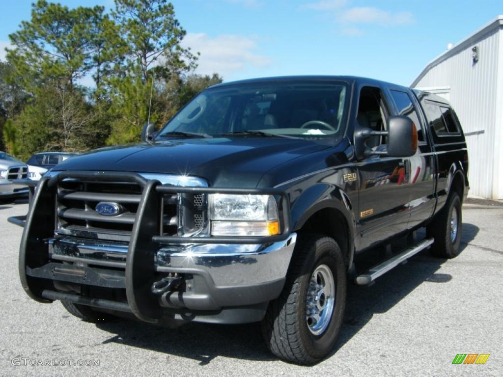 Dark Green Satin Metallic Ford F250 Super Duty