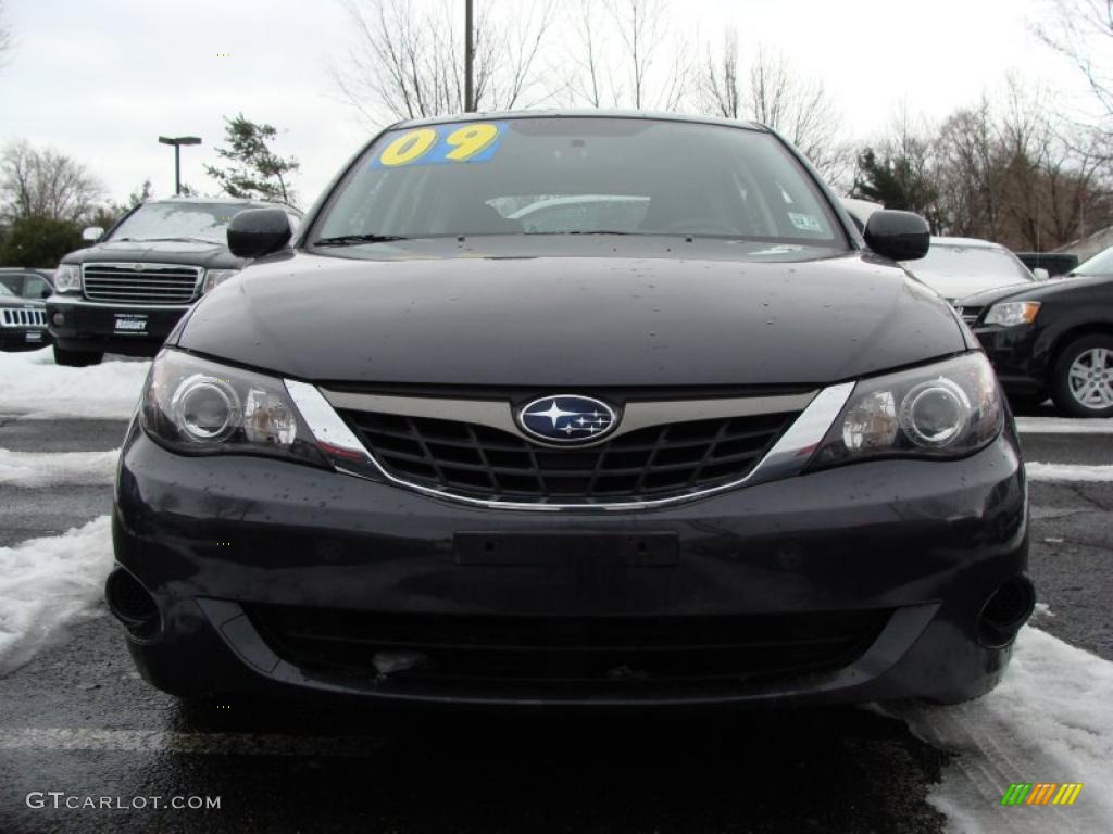 2009 Impreza 2.5i Wagon - Obsidian Black Pearl / Carbon Black photo #2