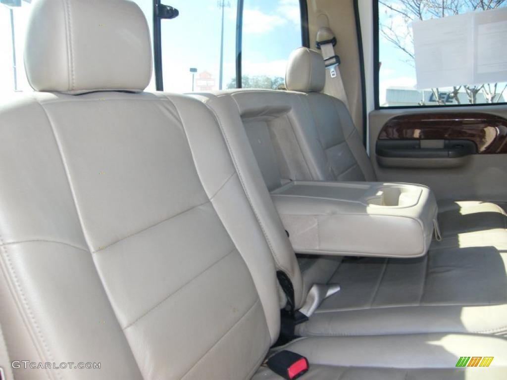 Medium Parchment Interior 2004 Ford F350 Super Duty Lariat Crew Cab 4x4 Dually Photo #43352891