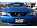 2000 Bright Atlantic Blue Metallic Ford Mustang V6 Coupe  photo #26