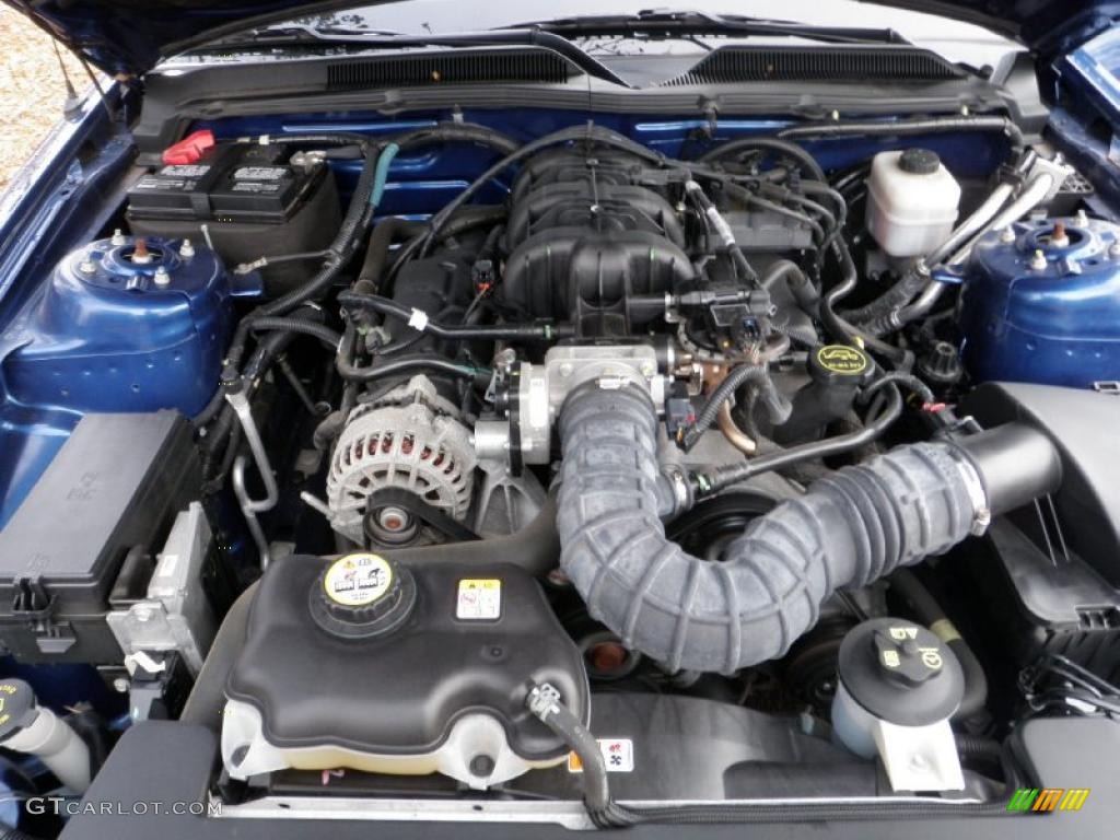 2007 Mustang V6 Premium Convertible - Vista Blue Metallic / Dark Charcoal photo #24