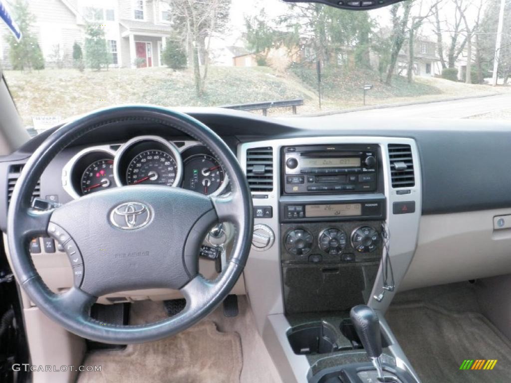 2004 Toyota 4Runner Limited 4x4 Taupe Dashboard Photo #43358319