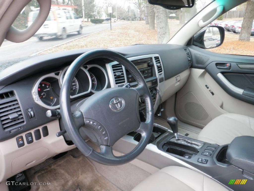 2004 Toyota 4Runner Limited 4x4 Taupe Dashboard Photo #43358407