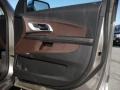 Brownstone/Jet Black 2011 Chevrolet Equinox LTZ Door Panel