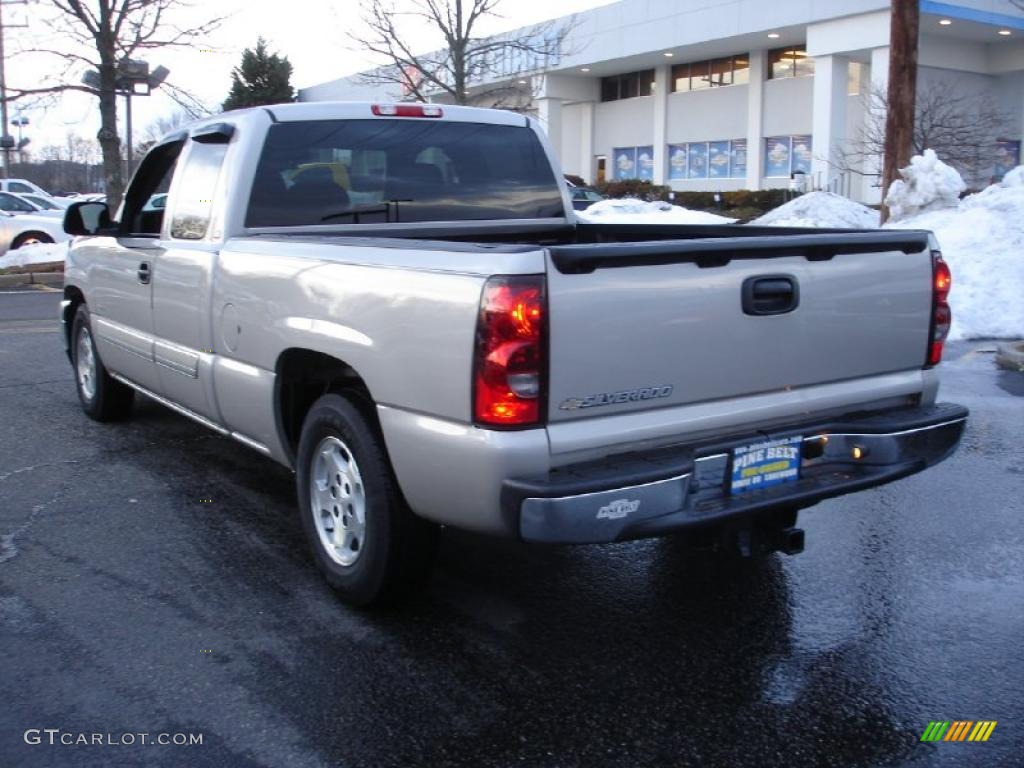 2006 Silverado 1500 LS Extended Cab - Silver Birch Metallic / Dark Charcoal photo #6