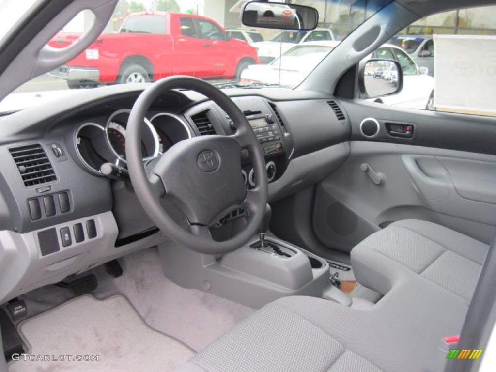 Graphite Gray Interior 2011 Toyota Tacoma Regular Cab Photo #43363619
