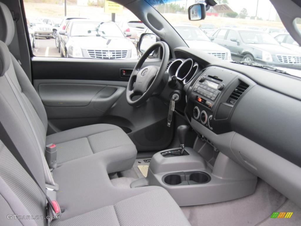 Graphite Gray Interior 2011 Toyota Tacoma Regular Cab Photo #43363651