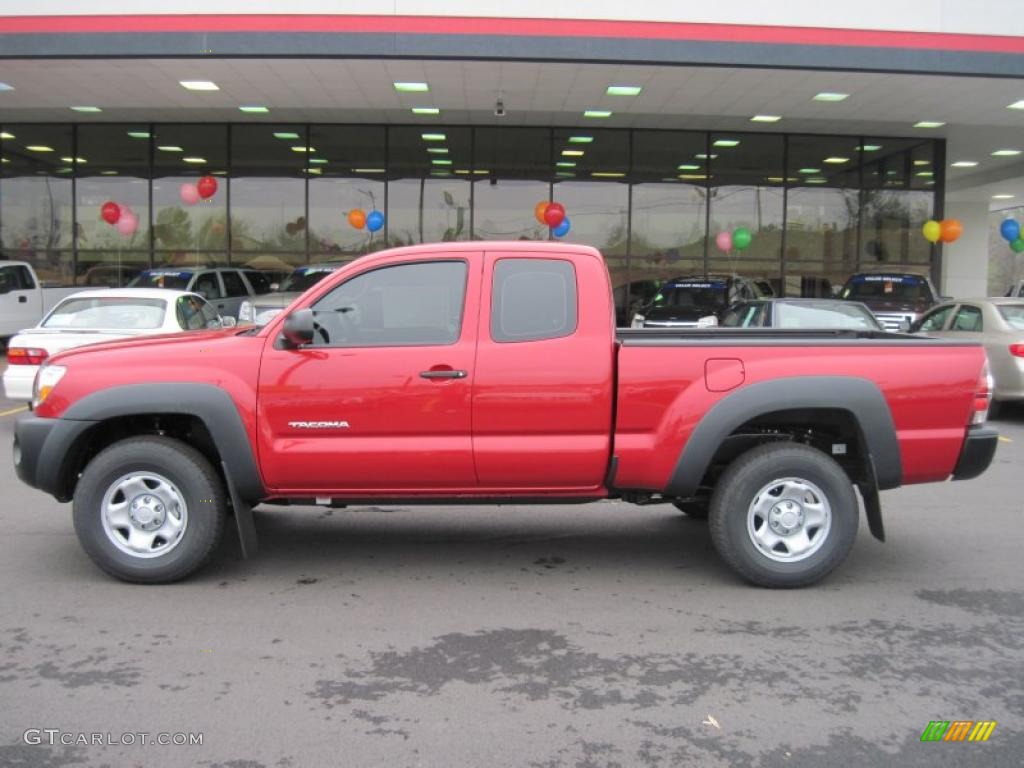 Barcelona Red Metallic 2011 Toyota Tacoma PreRunner Access Cab Exterior Photo #43364075