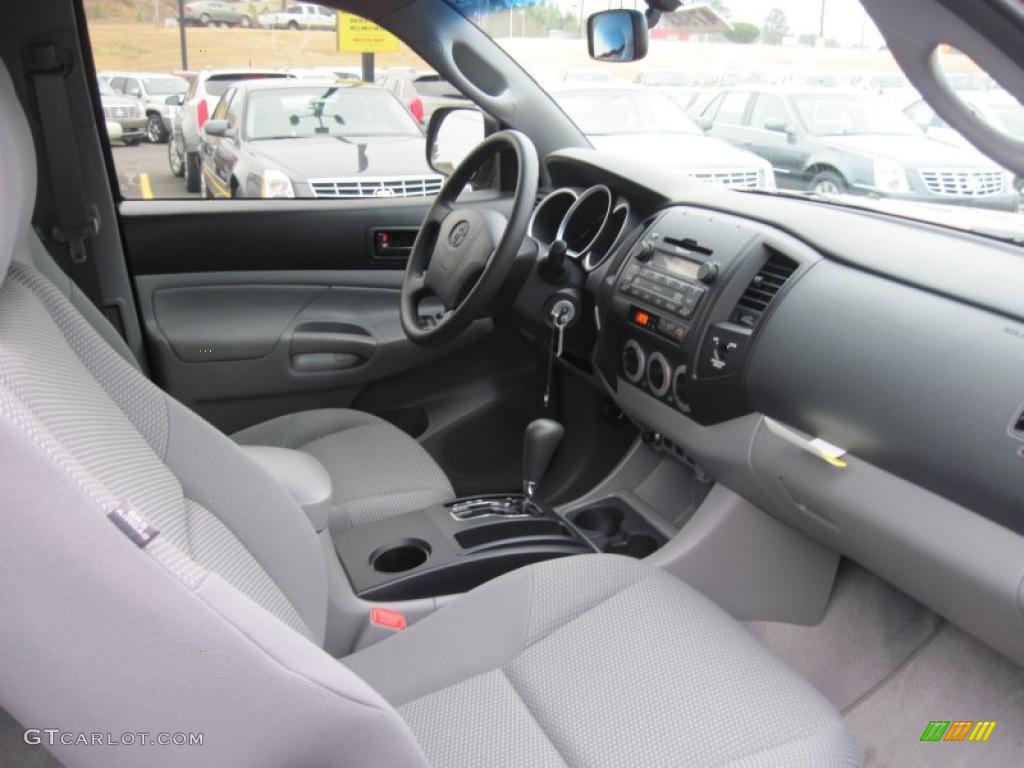 Graphite Gray Interior 2011 Toyota Tacoma PreRunner Access Cab Photo #43364284