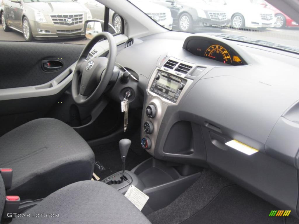 Dark Charcoal Interior 2011 Toyota Yaris 3 Door Liftback Photo #43364564