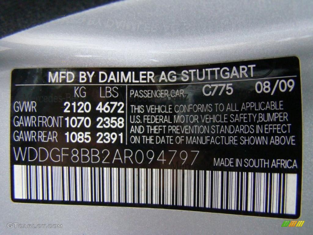 2010 C Color Code 775 for Iridium Silver Metallic Photo #43365912