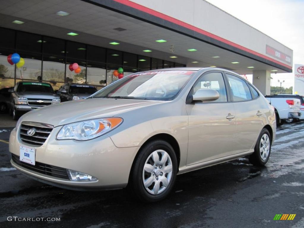 2007 Elantra GLS Sedan - Laguna Sand Beige / Beige photo #1