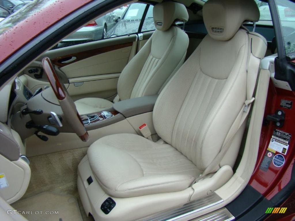 Stone Interior 2009 Mercedes-Benz SL 550 Roadster Photo #43367548