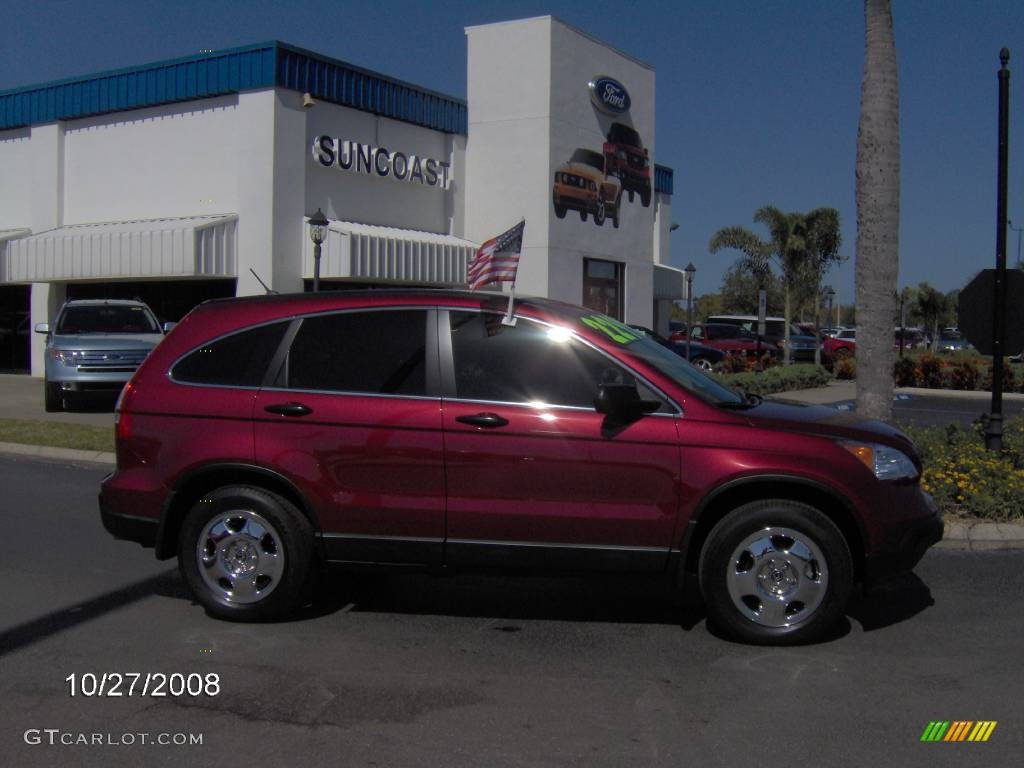 2008 CR-V LX - Tango Red Pearl / Ivory photo #2