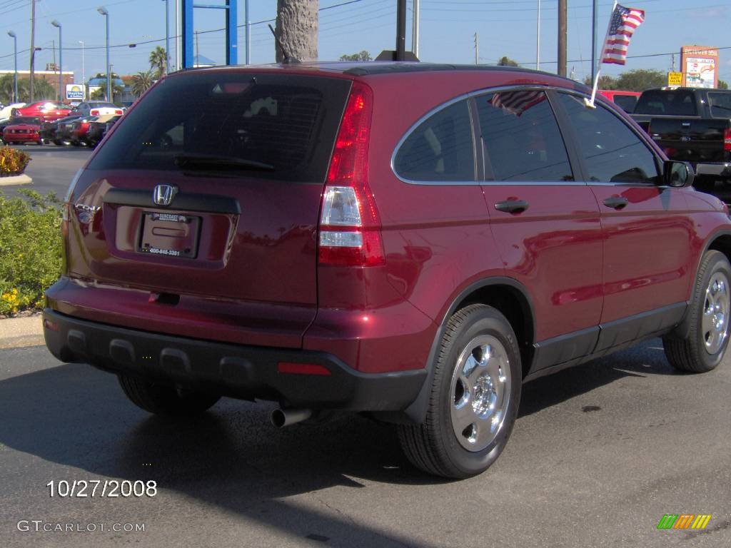 2008 CR-V LX - Tango Red Pearl / Ivory photo #3