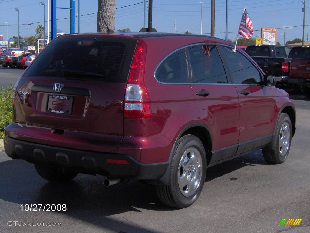 2008 CR-V LX - Tango Red Pearl / Ivory photo #4