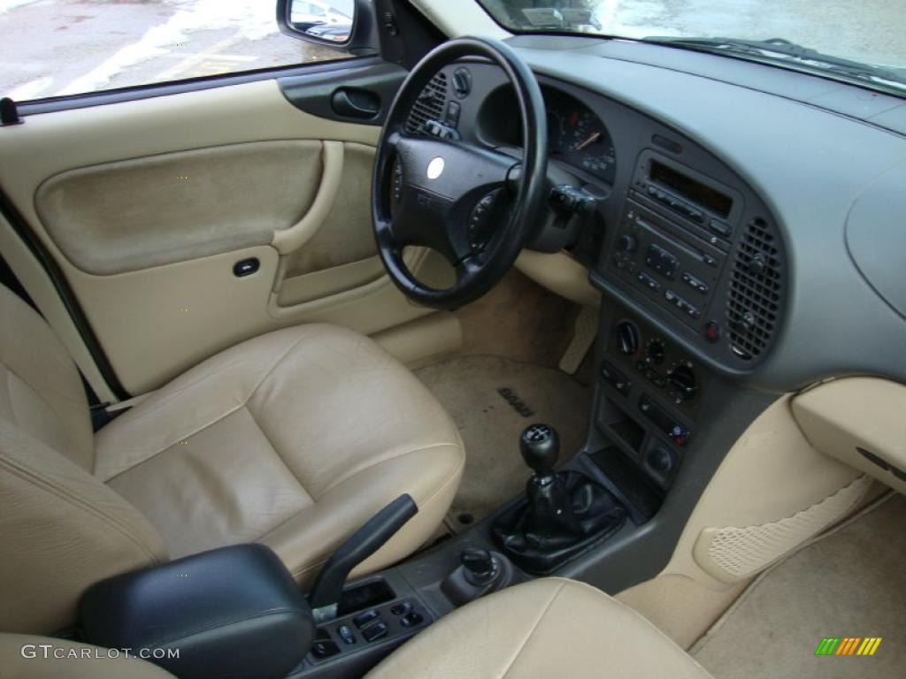 2001 9-3 Sedan - Sun Green Metallic / Warm Beige photo #18