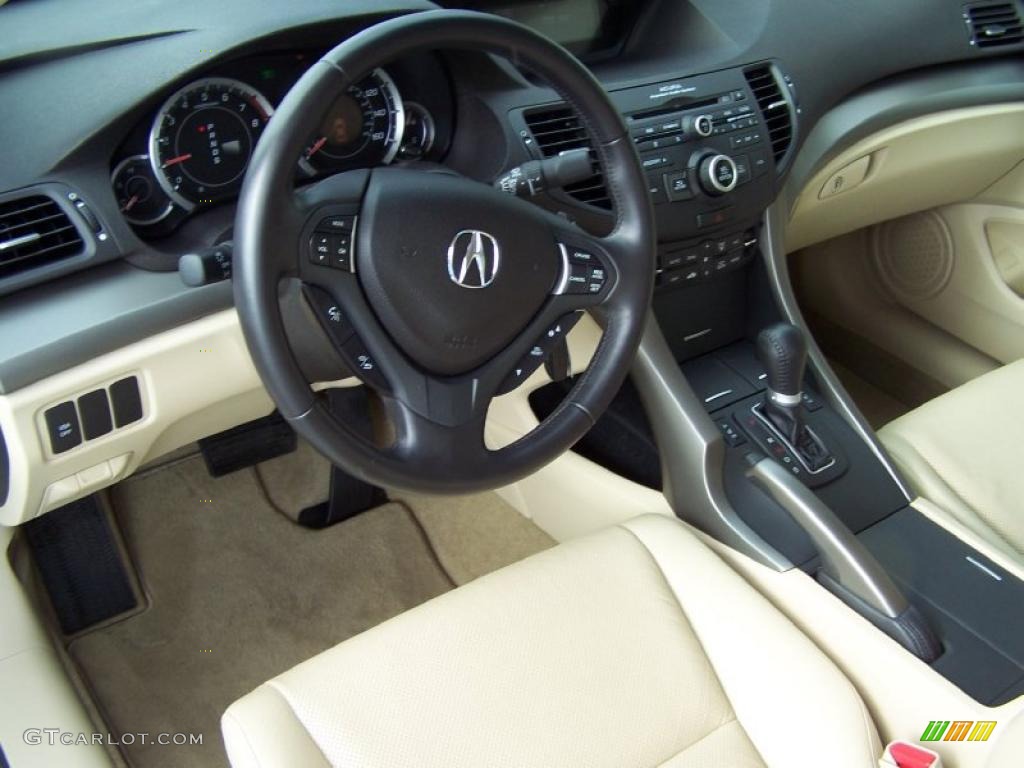 2010 TSX V6 Sedan - Premium White Pearl / Parchment photo #9