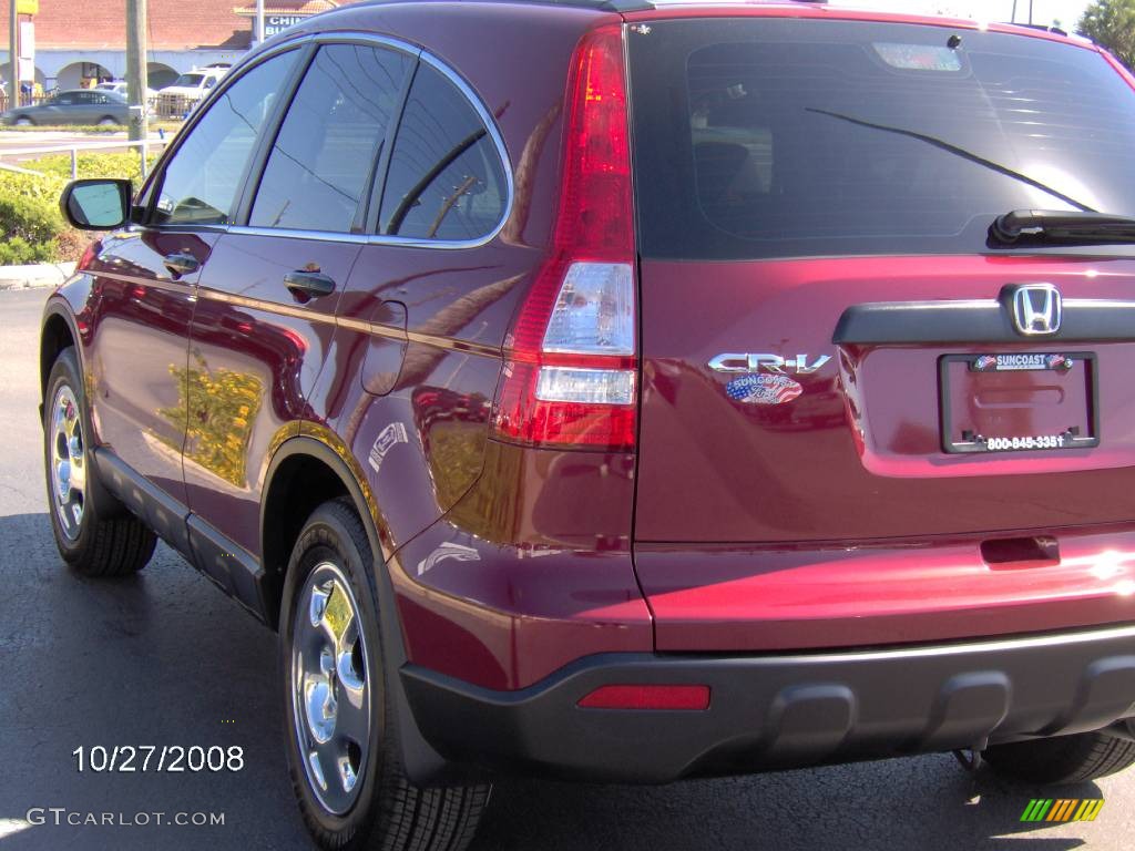 2008 CR-V LX - Tango Red Pearl / Ivory photo #6