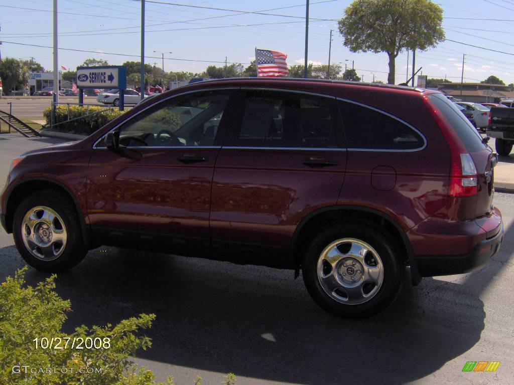 2008 CR-V LX - Tango Red Pearl / Ivory photo #7