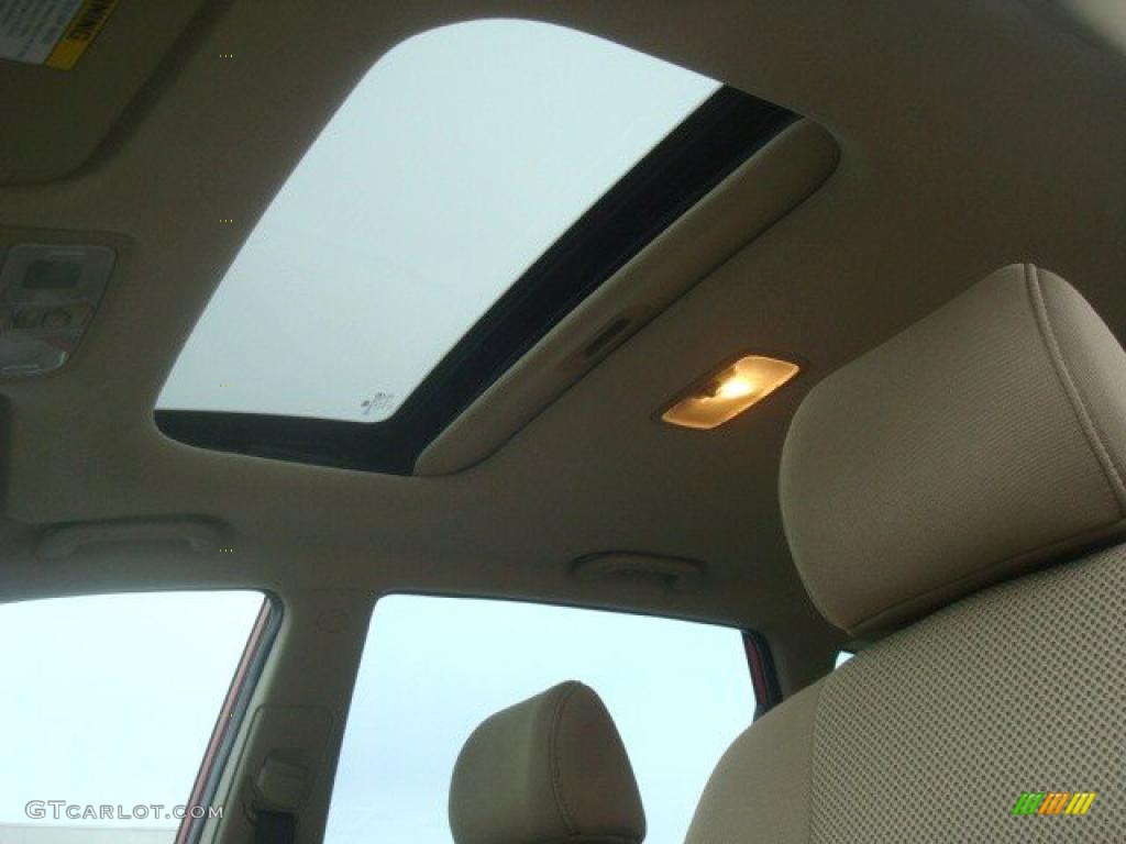 2009 Elantra Touring - Chilipepper Red / Beige photo #12