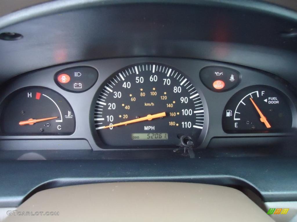 2002 Toyota Tundra Regular Cab Gauges Photo #43371184