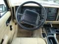 1996 Jeep Cherokee Tan Interior Steering Wheel Photo