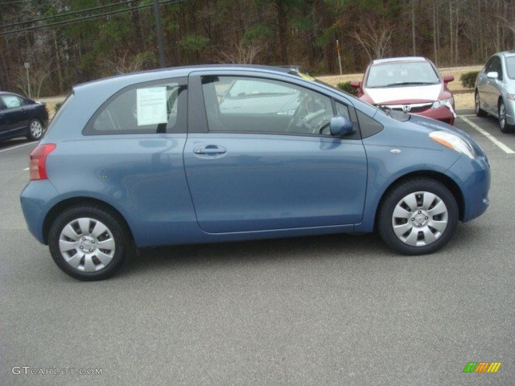 Bayou Blue Pearl 2008 Toyota Yaris 3 Door Liftback Exterior Photo #43371364