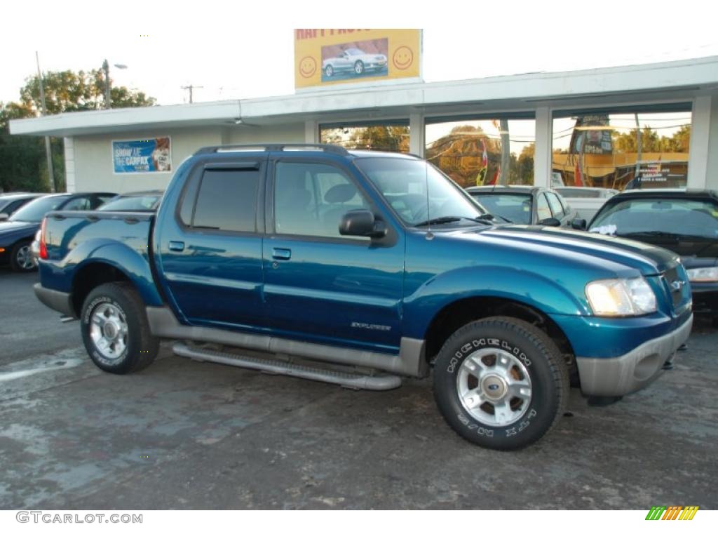 2001 Explorer Sport Trac  - Island Blue Metallic / Dark Graphite photo #1