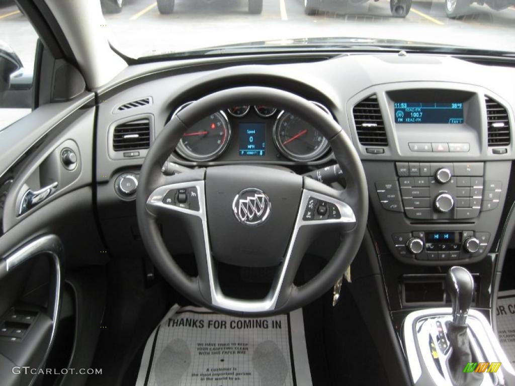 2011 Buick Regal CXL Turbo Ebony Dashboard Photo #43377863