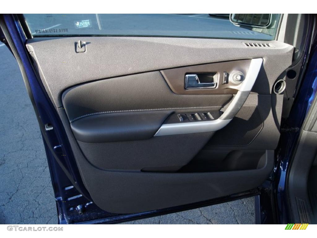 2011 Ford Edge Sport Charcoal Black/Silver Smoke Metallic Door Panel Photo #43379919