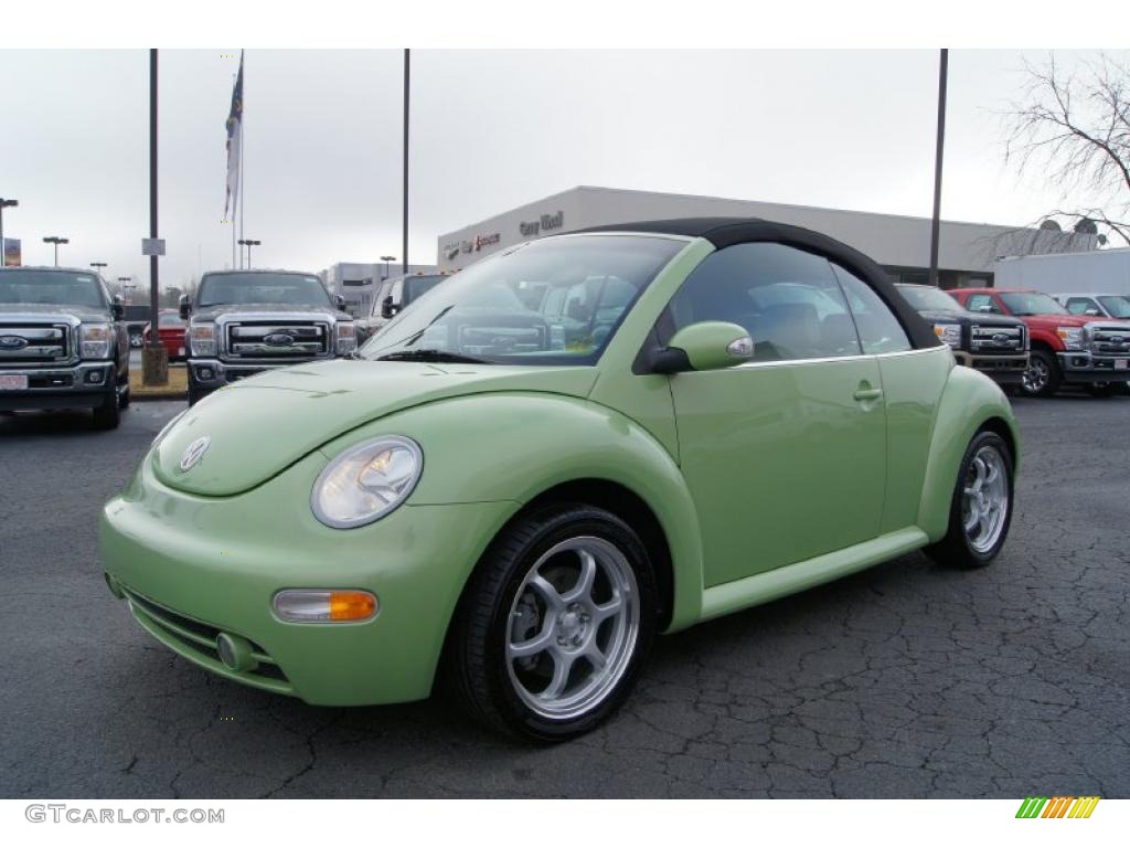 Cyber Green Metallic 2004 Volkswagen New Beetle GLS 1.8T Convertible Exterior Photo #43380467