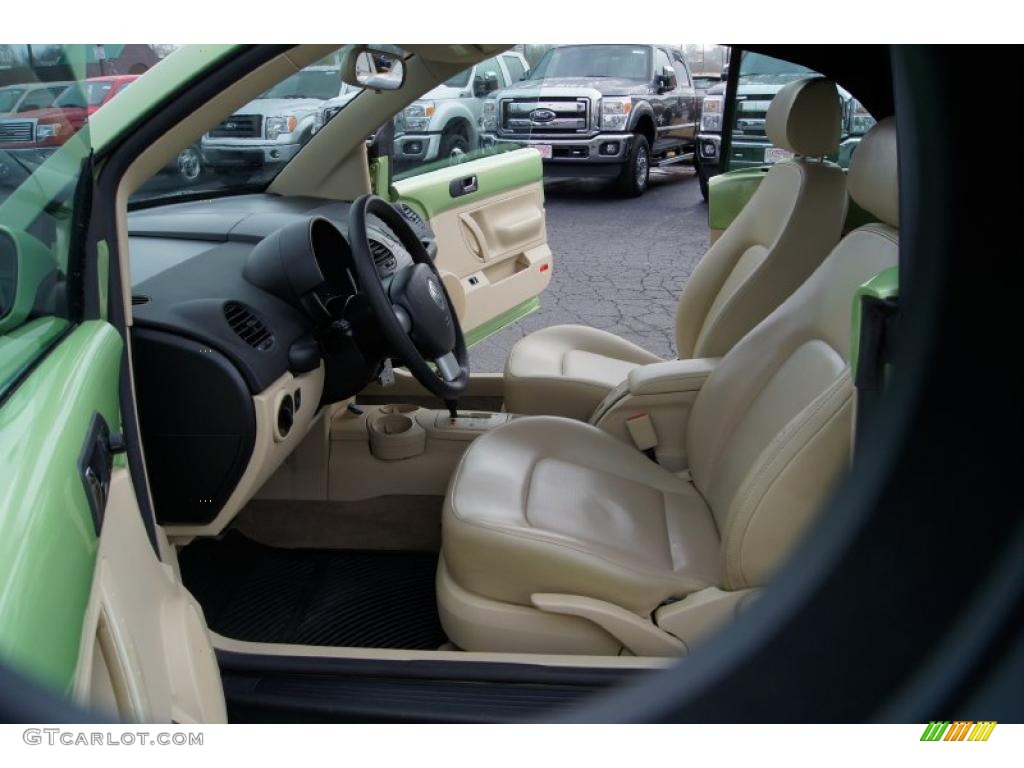Cream Beige Interior 2004 Volkswagen New Beetle GLS 1.8T Convertible Photo #43380503