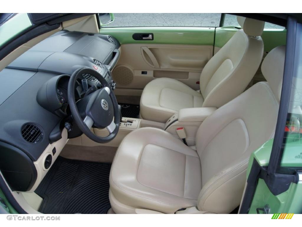 Cream Beige Interior 2004 Volkswagen New Beetle GLS 1.8T Convertible Photo #43380731