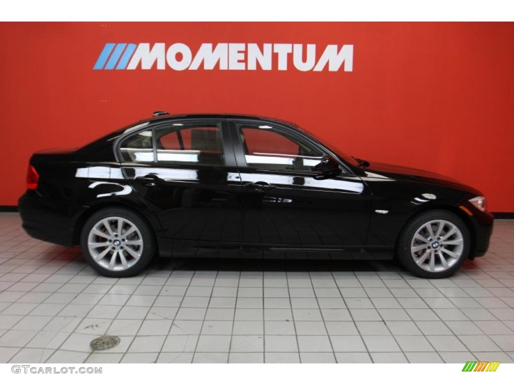 2011 3 Series 328i Sedan - Jet Black / Beige Dakota Leather photo #4