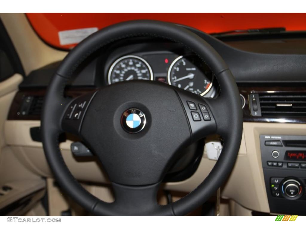 2011 3 Series 328i Sedan - Jet Black / Beige Dakota Leather photo #7