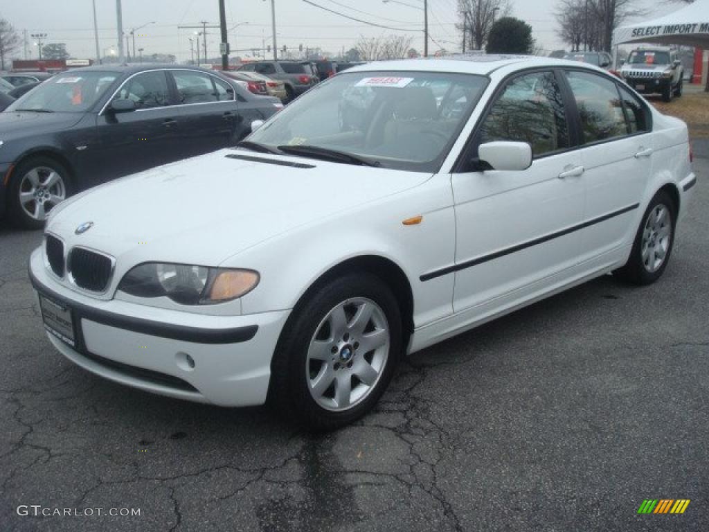 2005 3 Series 325i Sedan - Alpine White / Sand photo #2