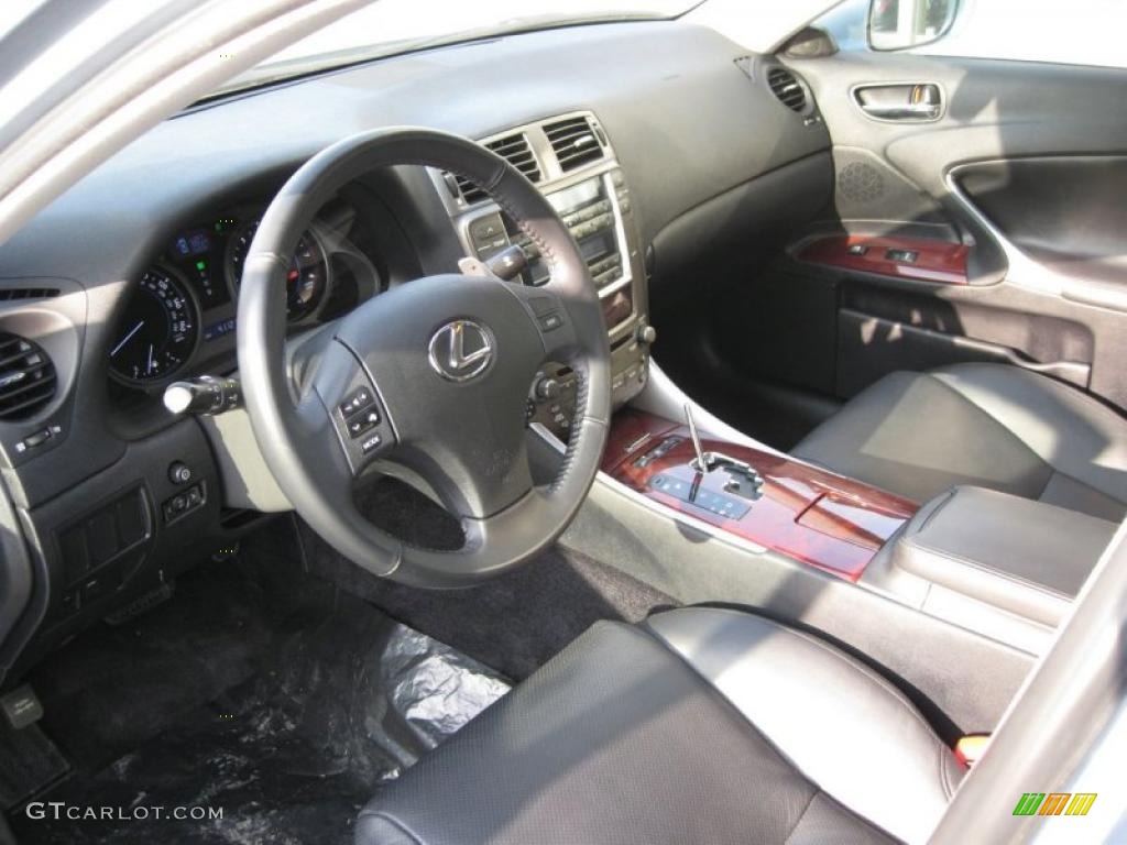 Black Interior 2007 Lexus IS 250 AWD Photo #43383313