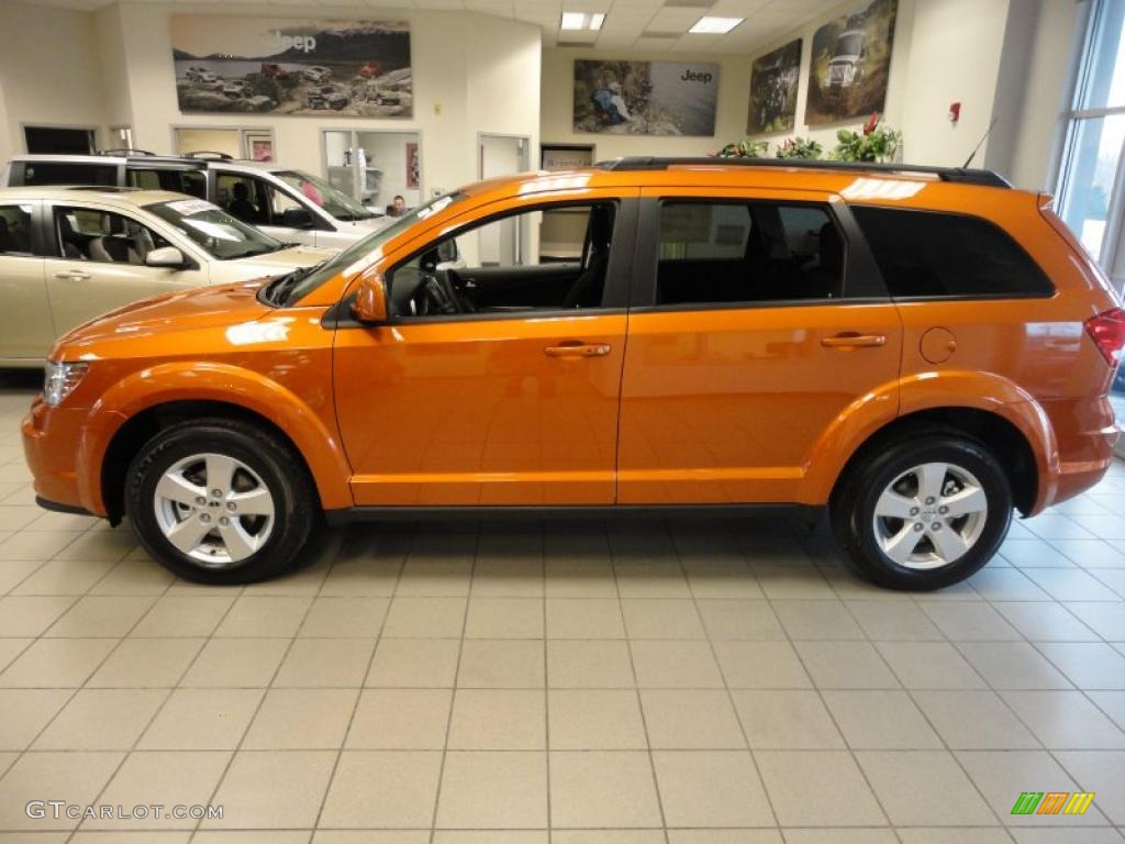 Mango Tango Pearl 2011 Dodge Journey Mainstreet Exterior Photo #43387319